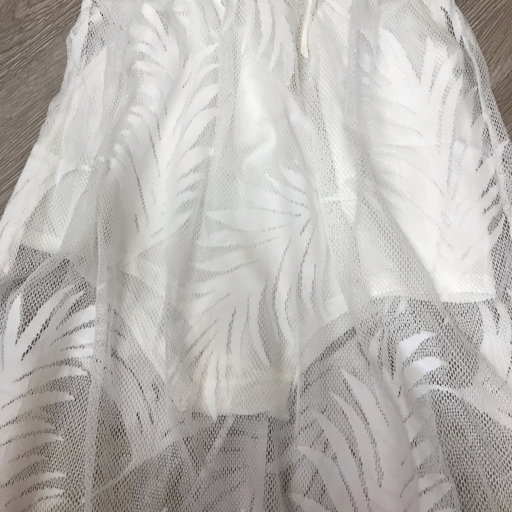 Dress White Palm Lace Bodysuit Maxi BB127 - Picture 3 of 4